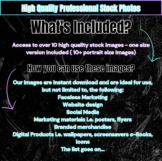 BLACK Wig Stock Photo Bundle