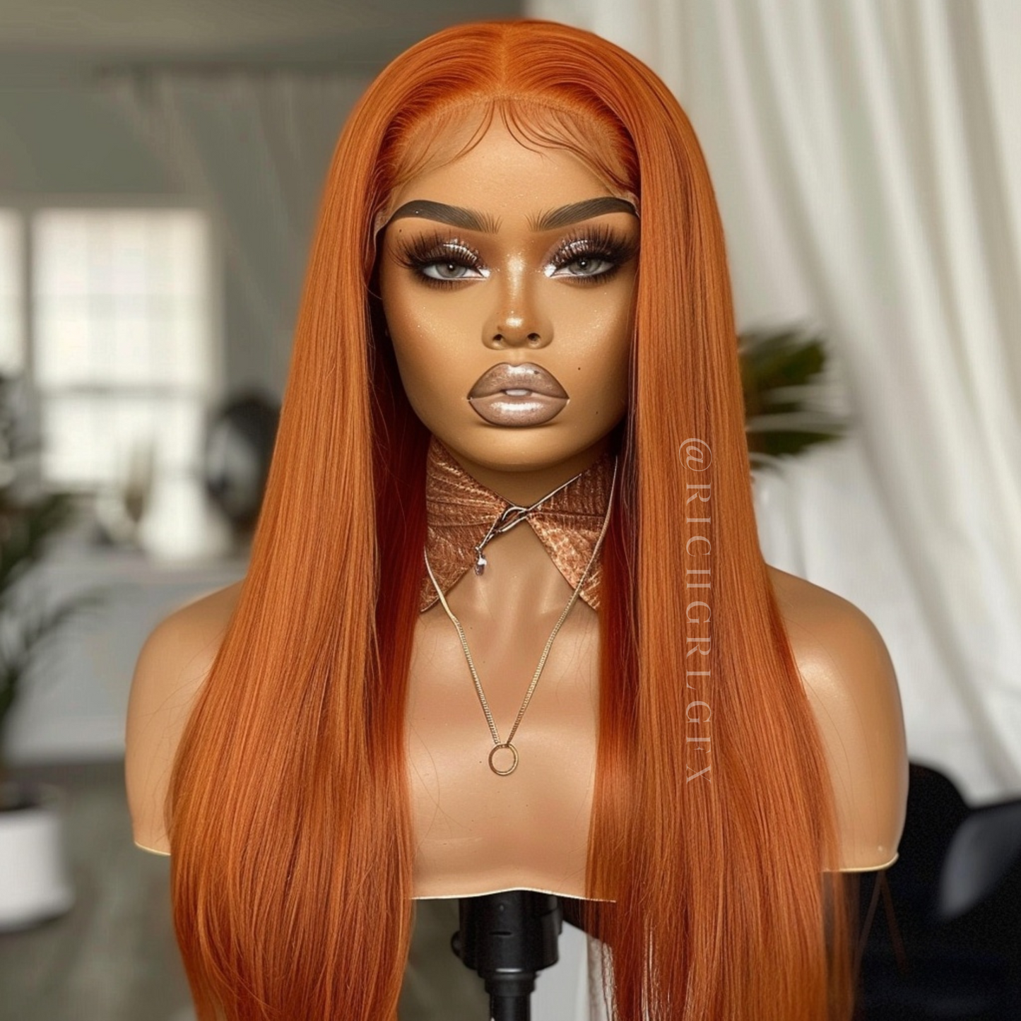 RGGFX Ginger Wig STOCK MODELS