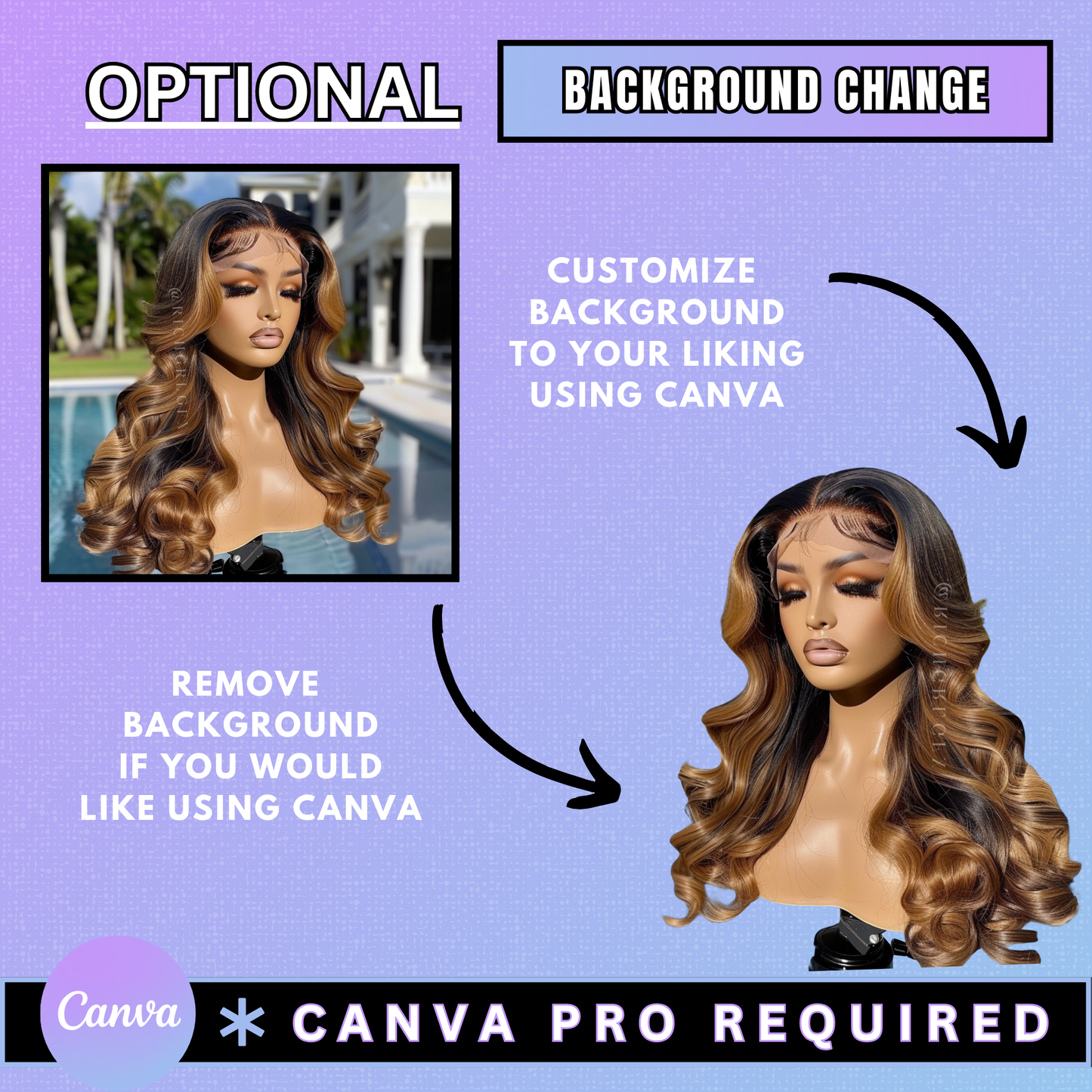 RGGFX Ginger Wig STOCK MODELS