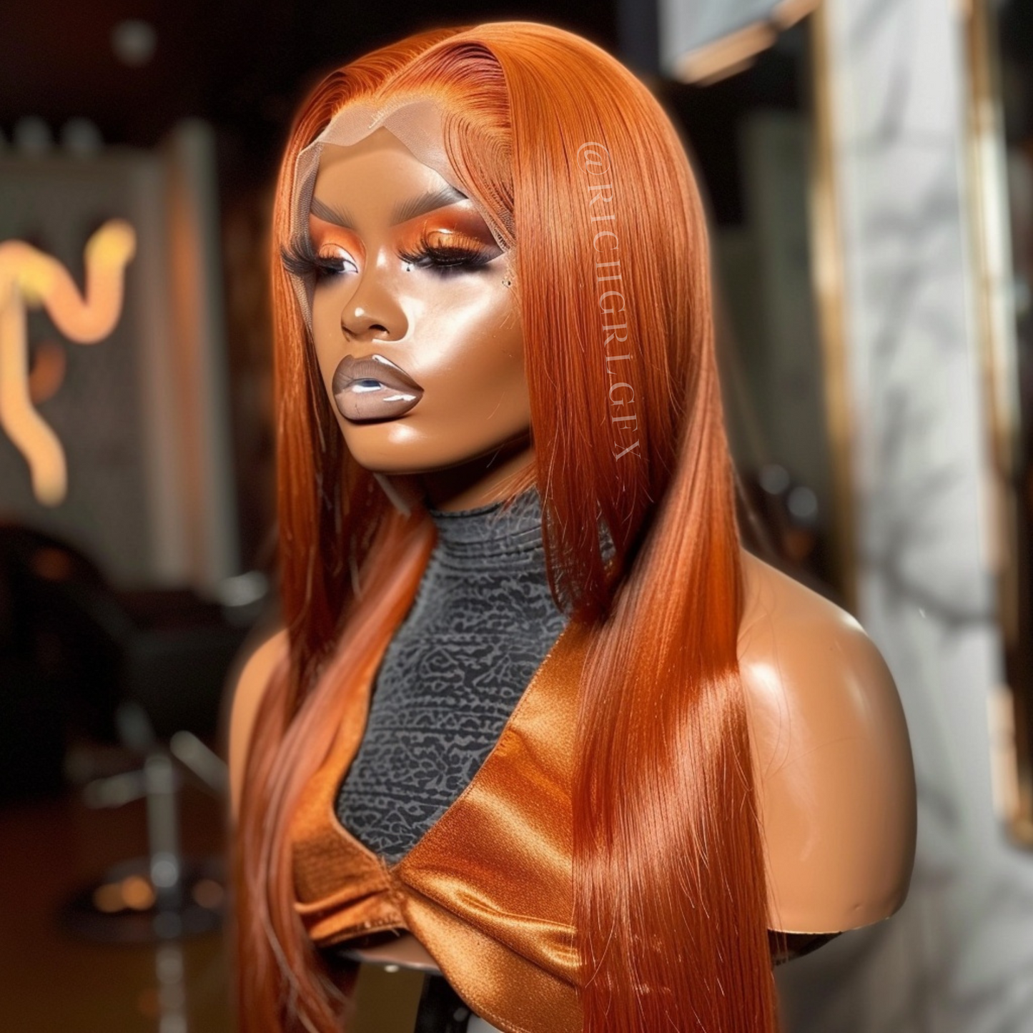RGGFX Ginger Wig STOCK MODELS