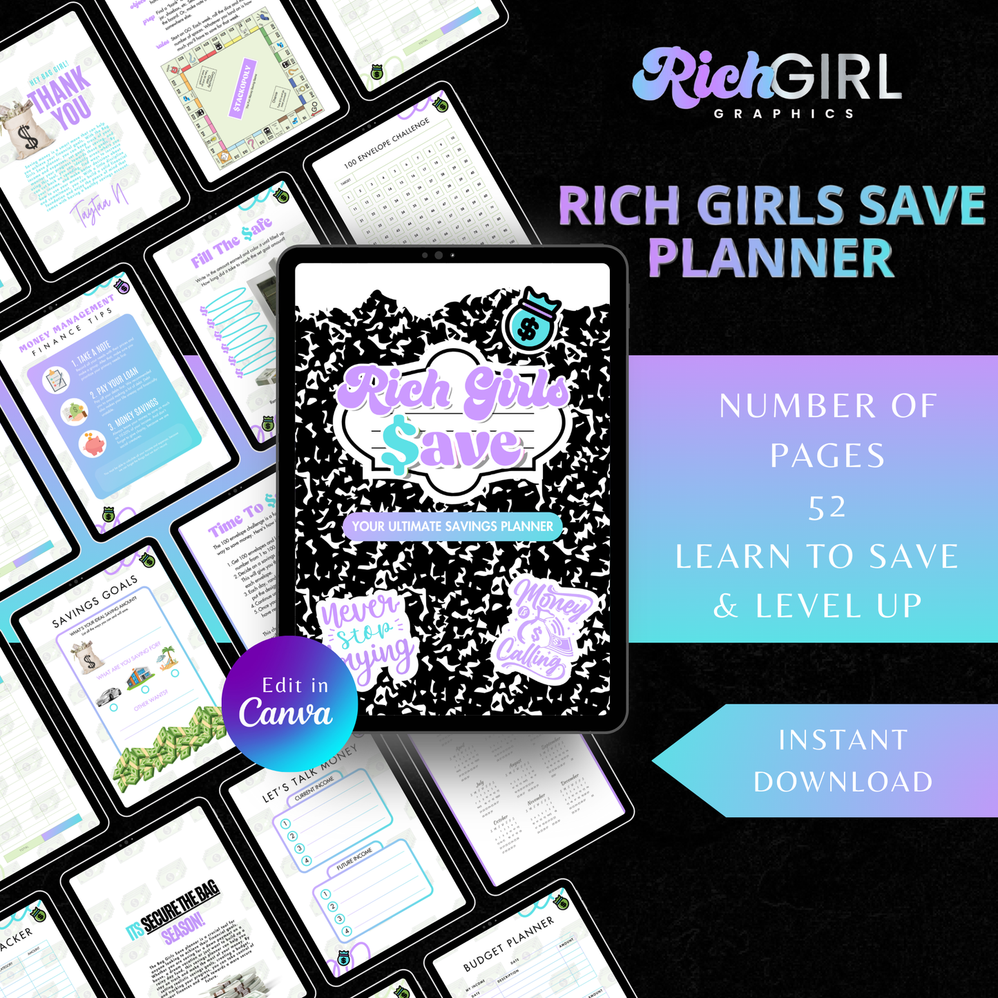 Rich Girls SAVE Planner