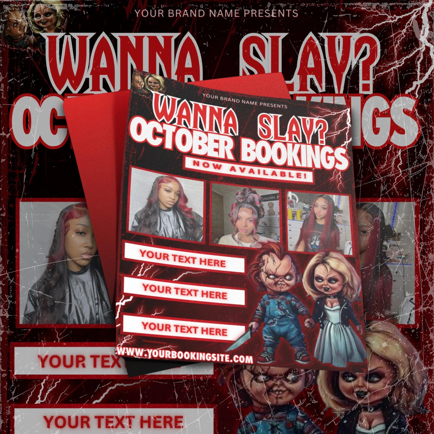 WANNA SLAY? Halloween Template