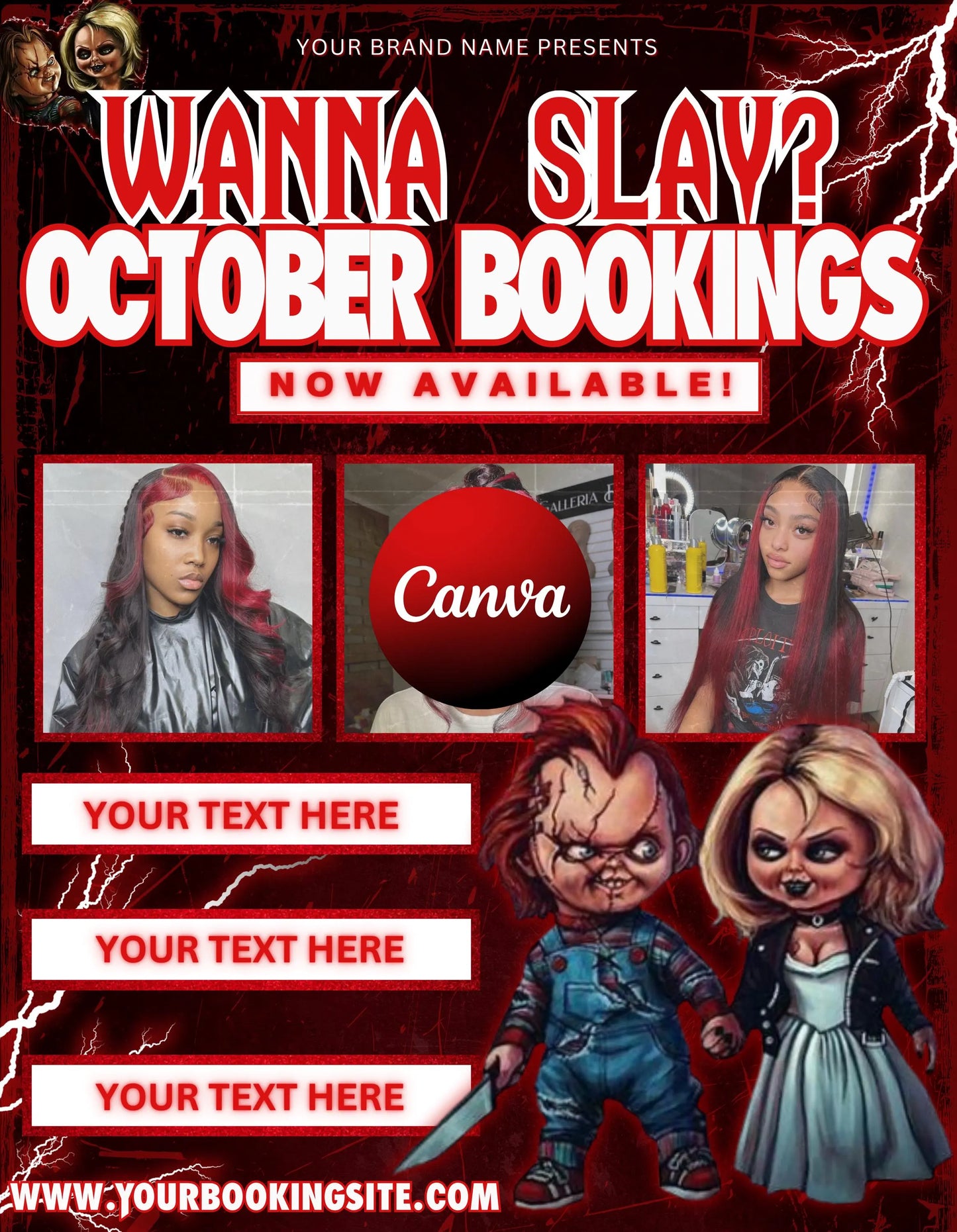 WANNA SLAY? Halloween Template