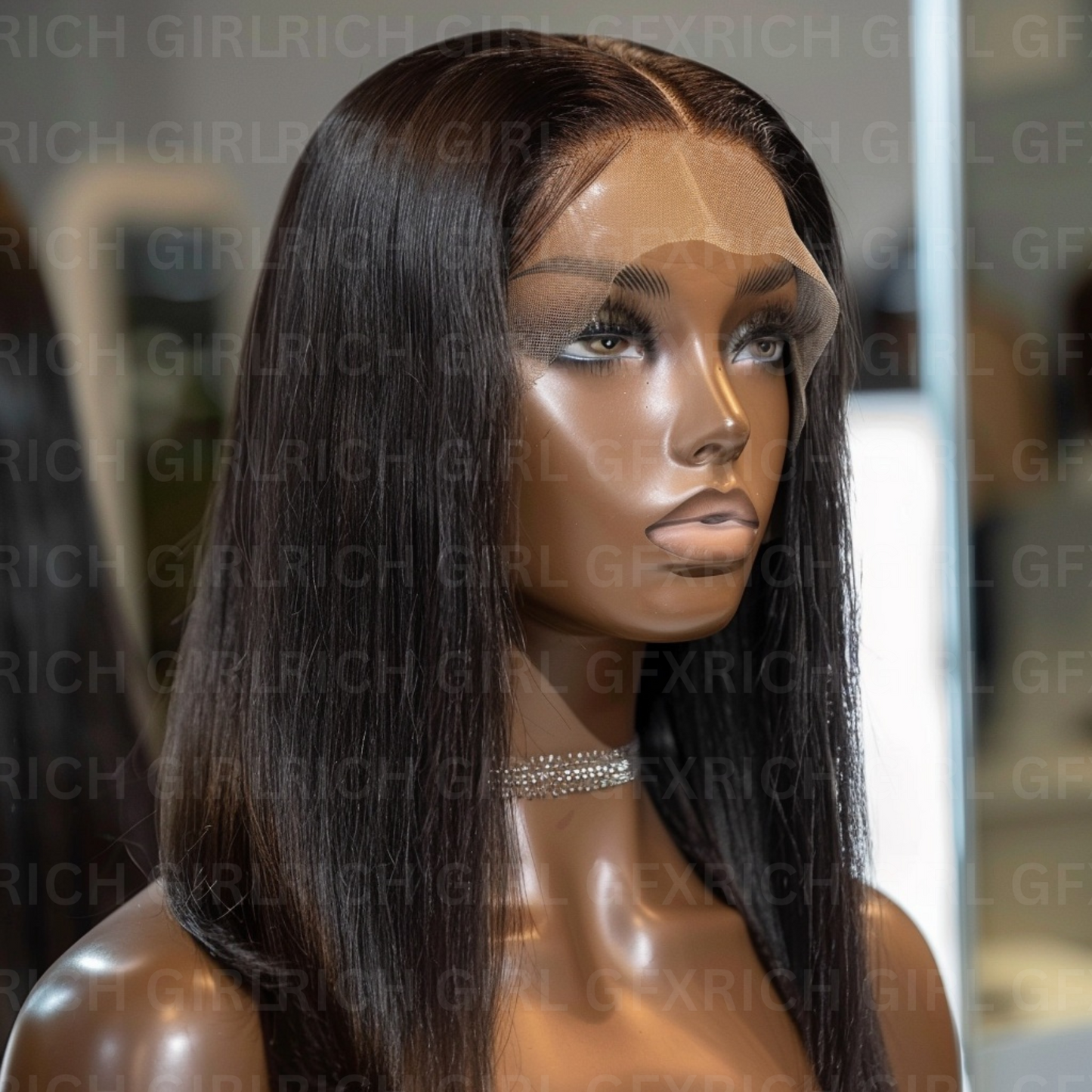 RGGFX Black Wig STOCK MODELS