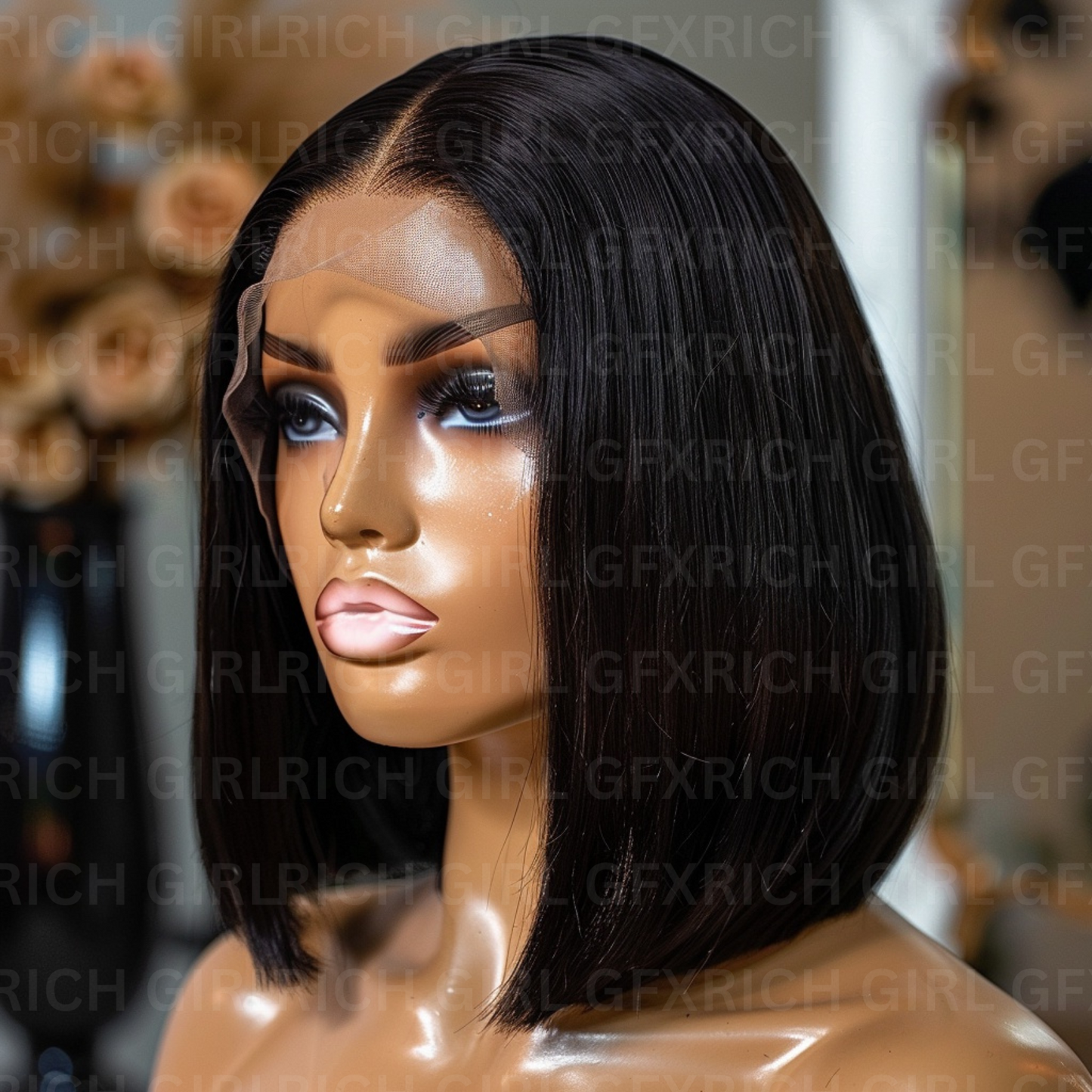 RGGFX Black Wig STOCK MODELS