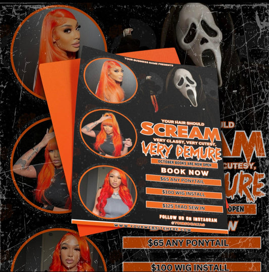 DIY SCREAM Booking Template