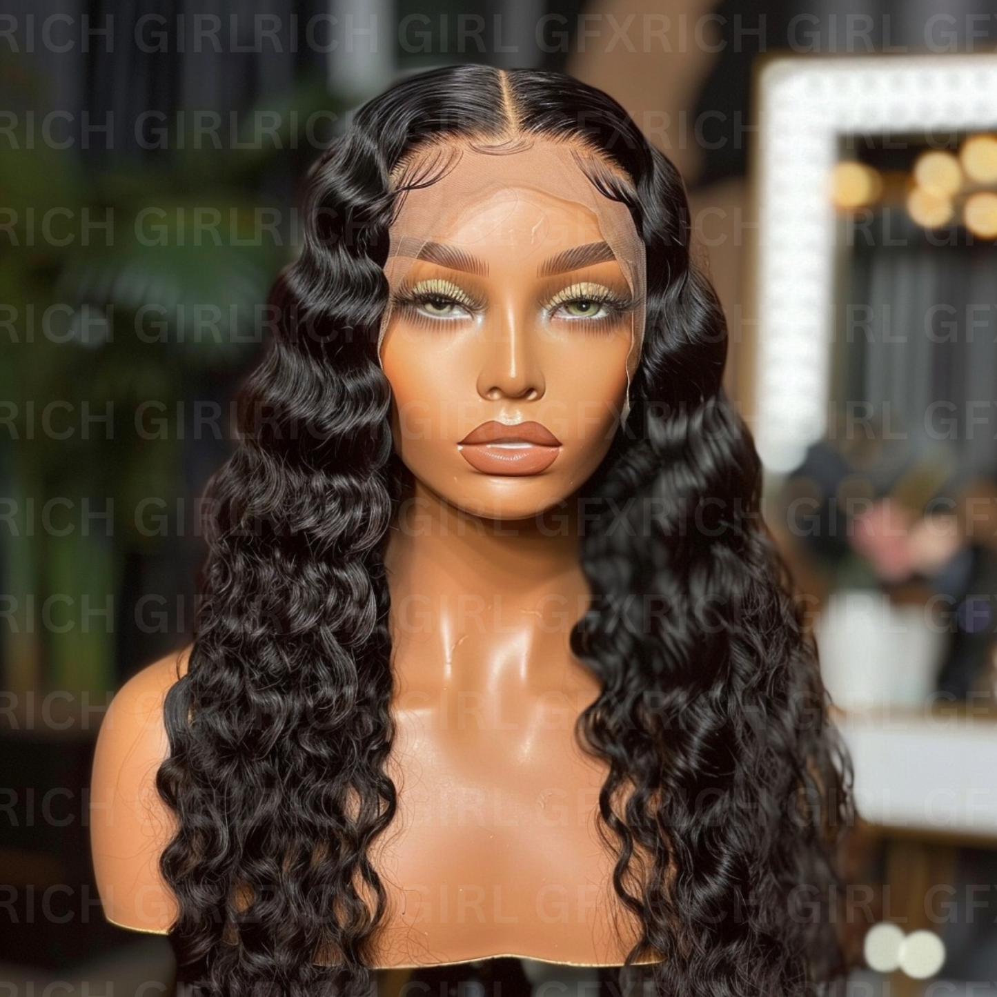RGGFX Black Wig STOCK MODELS