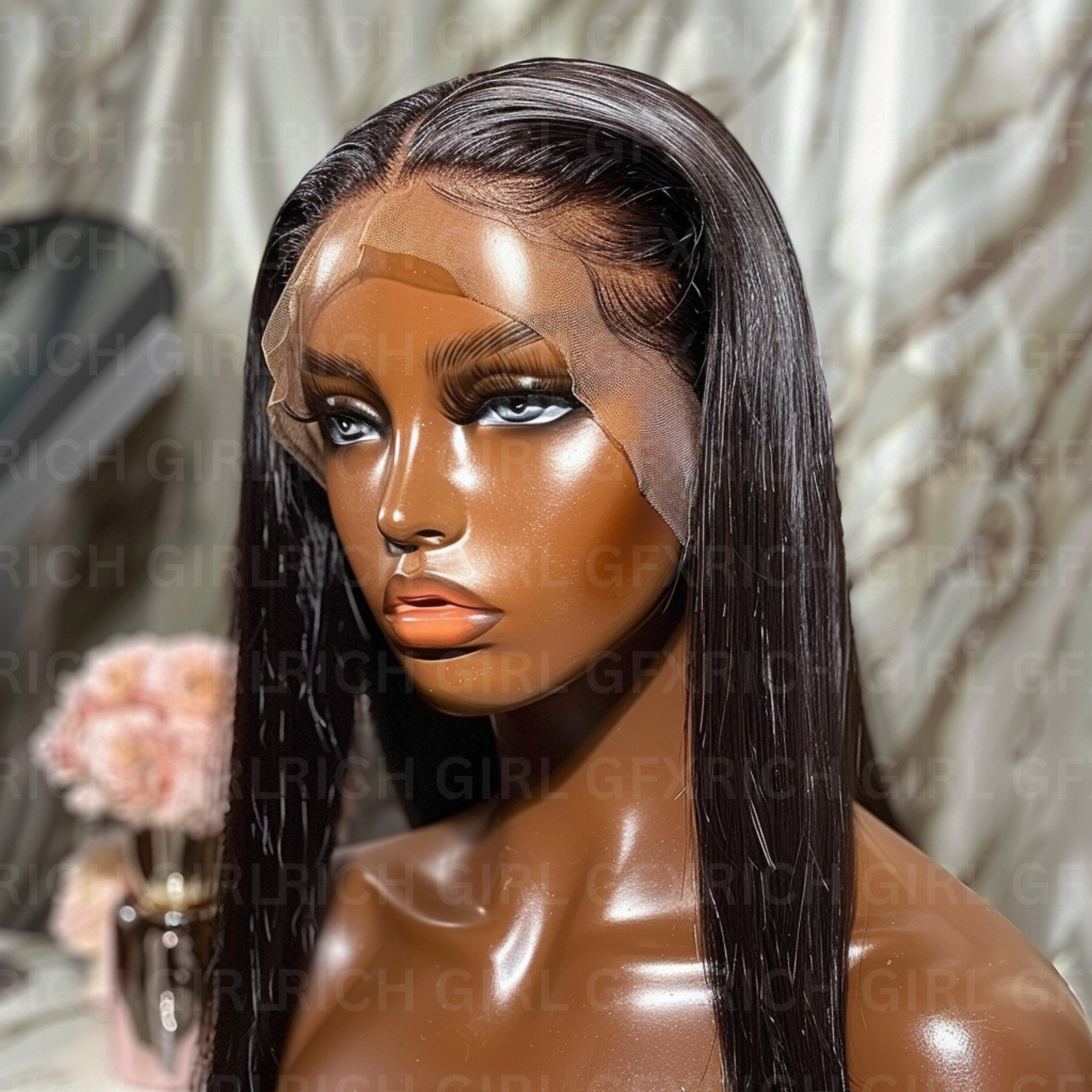 RGGFX Black Wig STOCK MODELS