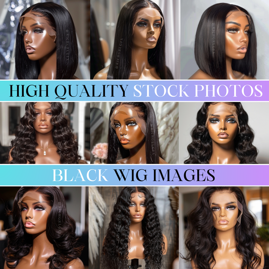 RGGFX Black Wig STOCK MODELS