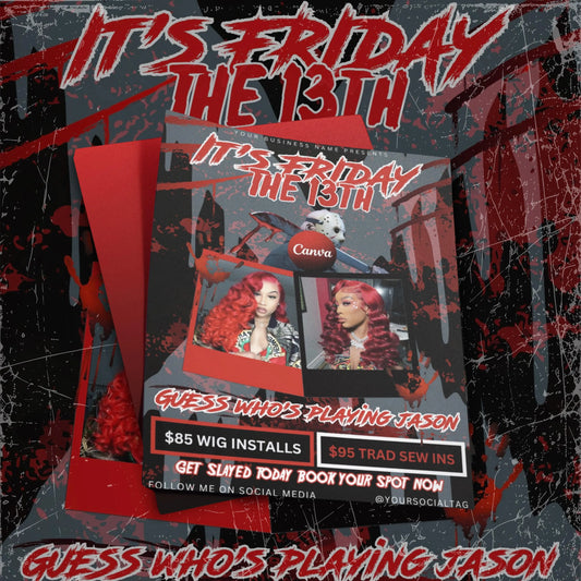 Friday THE 13TH DIY Halloween Template