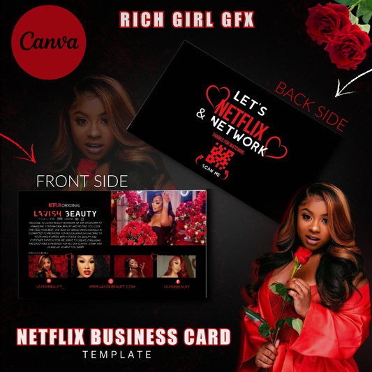 Netflix Business Card Template