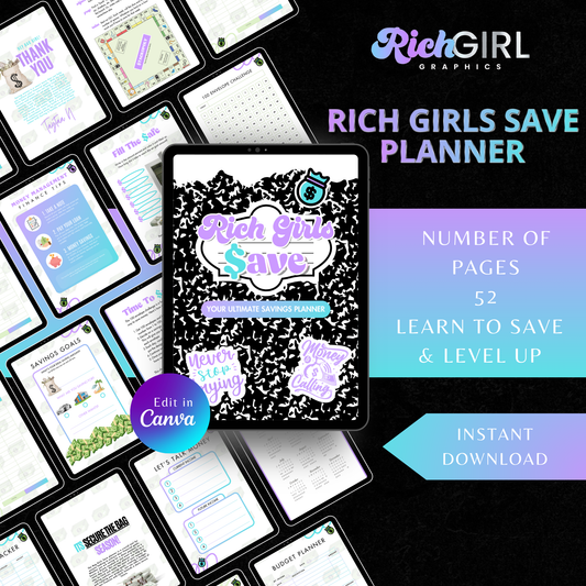 Rich Girls SAVE Planner