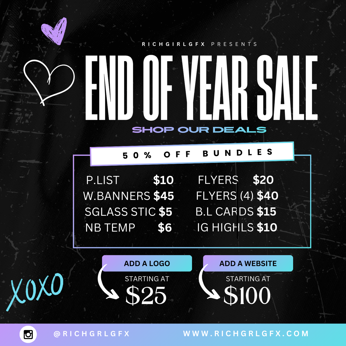 END OF THE YEAR DEALS (CUSTOM)