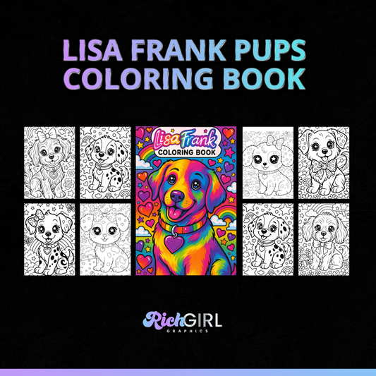 LISA FRANK PUPS Coloring Book