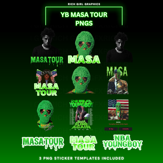 YOUNGBOY MASA Tour PNG Pack