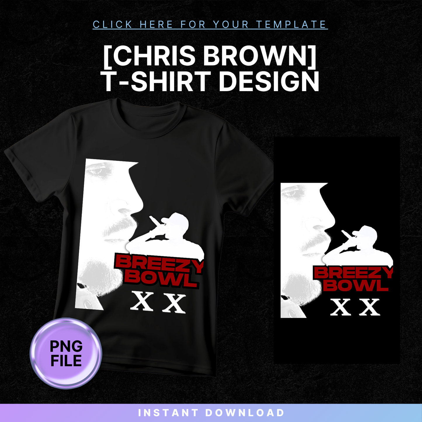 Chris Brown T-Shirt DESIGN