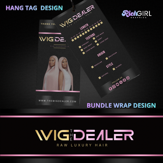 Hang Tag and Bundle Wrap DESIGN ONLY