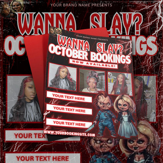 WANNA SLAY? Halloween Template