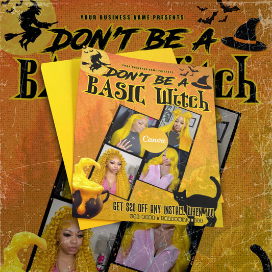 DON'T BE A Basic Witch DIY Template