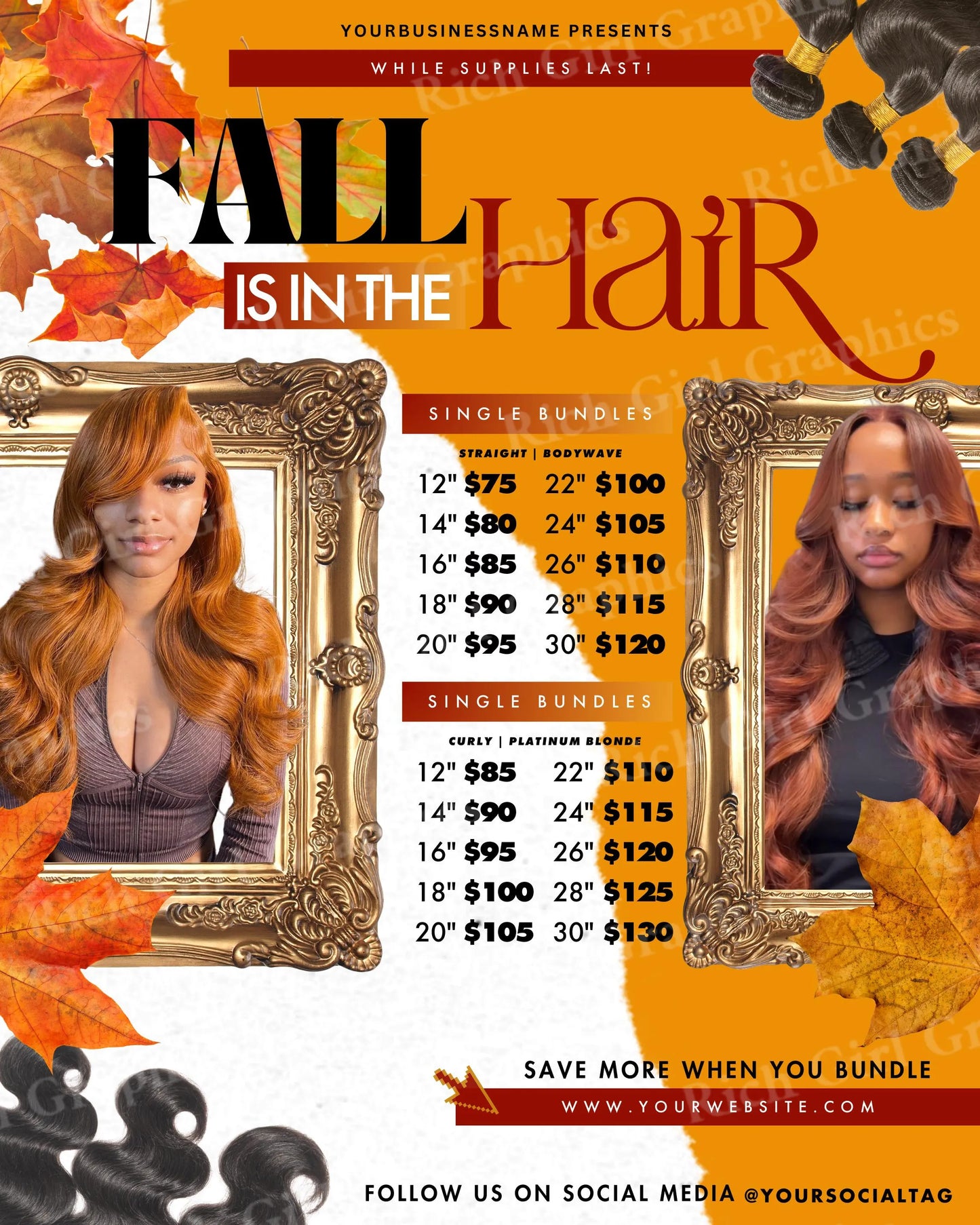 FALL Is In The HAIR Template