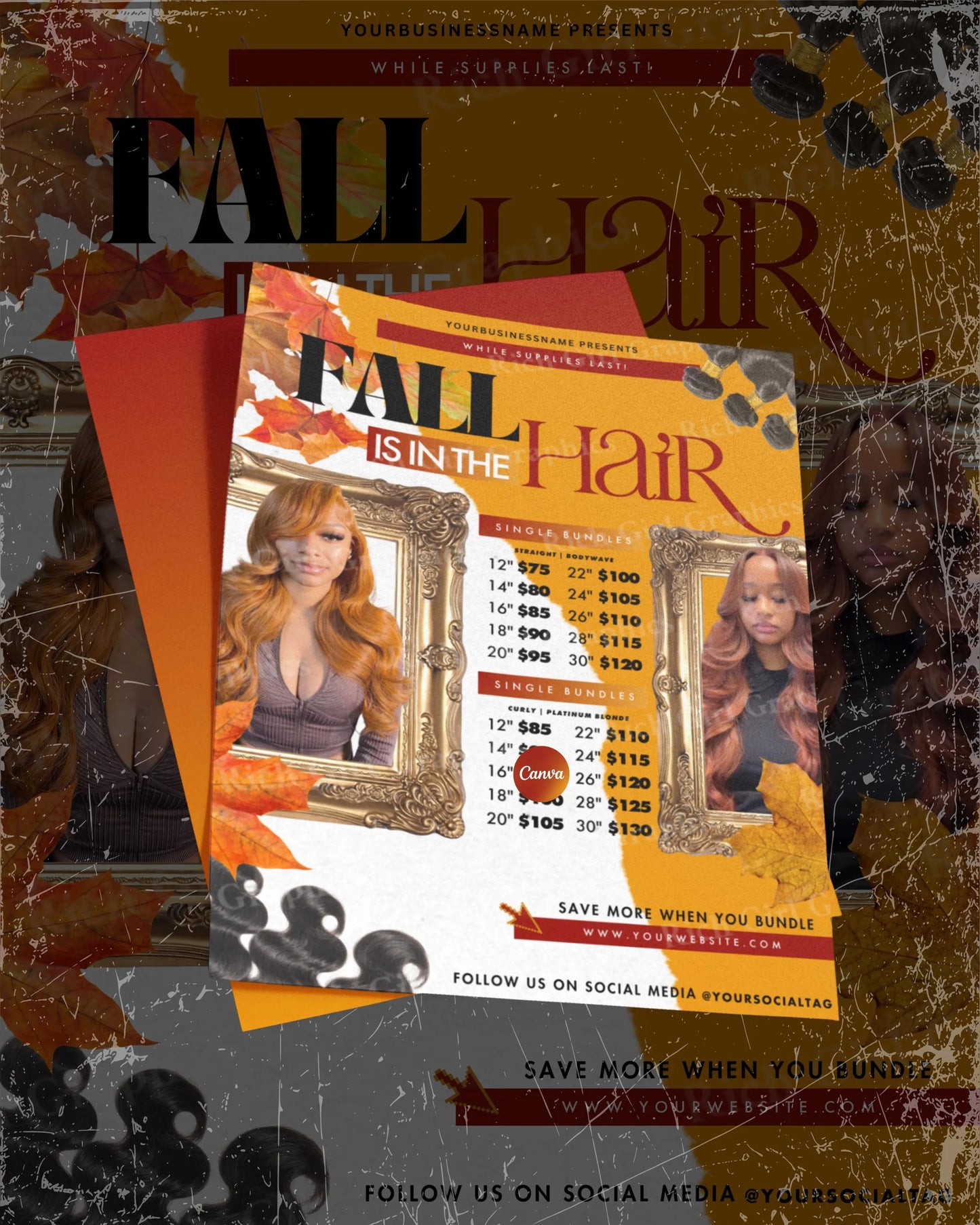 FALL Is In The HAIR Template