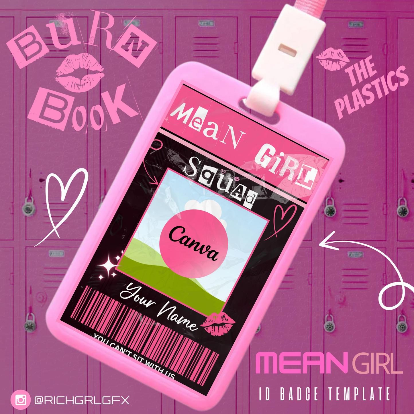 DIY Mean Girls ID Badge Template