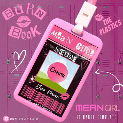 DIY Mean Girls ID Badge Template