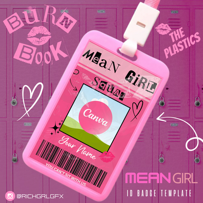 DIY Mean Girls ID Badge Template