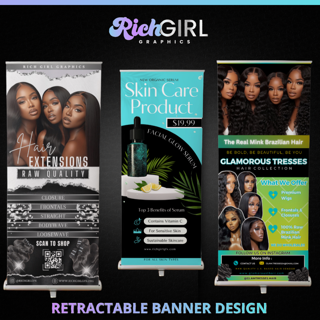 Retractable Banner Design & Banner w/ Carrying Case
