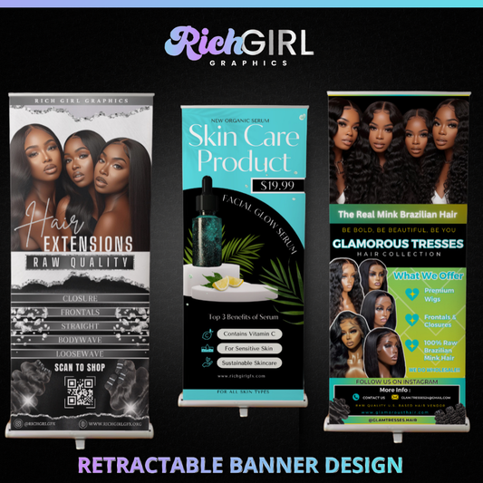 Retractable Banner Design & Banner w/ Carrying Case